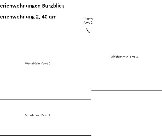 Grundriss Fewo 2, Haus Burgblick, Virneburg Grundriss Fewo 2, Haus Burgblick, Virneburg