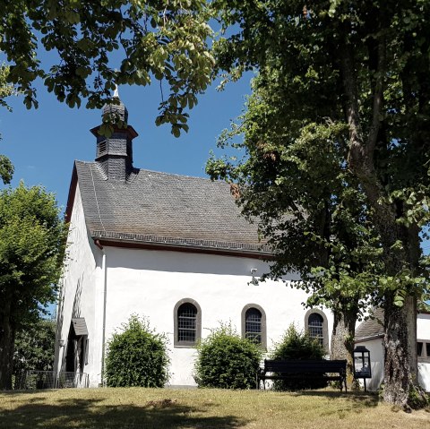 Boomgroepen rond de kapel, © Foto: Svenja Schulze-Entrup, Quelle: Touristik-Büro Vordereifel Boomgroepen rond de kapel, © Foto: Svenja Schulze-Entrup, Quelle: Touristik-Büro Vordereifel