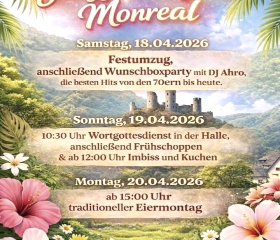 Junggesellenfest Monreal Übersicht, © JGV Monreal Junggesellenfest Monreal Übersicht, © JGV Monreal