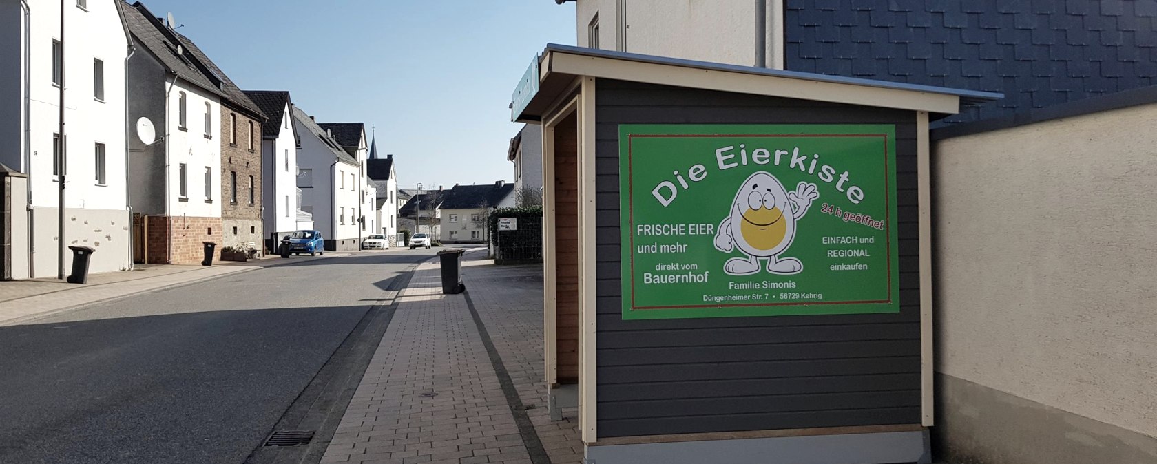 The egg crate in Düngenheimer Straße, © Foto: Svenja Schulze-Entrup, Quelle: Touristik-Büro Vordereifel The egg crate in Düngenheimer Straße, © Foto: Svenja Schulze-Entrup, Quelle: Touristik-Büro Vordereifel