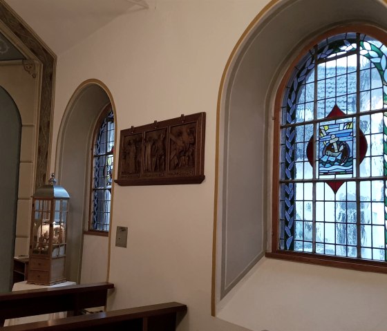 Innenraum der Kapelle, © Foto: Svenja Schulze-Entrup, Quelle: Touristik-Büro Vordereifel Innenraum der Kapelle, © Foto: Svenja Schulze-Entrup, Quelle: Touristik-Büro Vordereifel