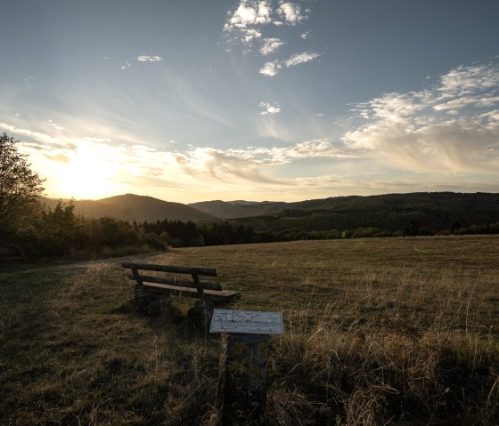 Een van de perfecte plekken voor een pauze op de Panorama wandelroute, © Laura Rinneburger Een van de perfecte plekken voor een pauze op de Panorama wandelroute, © Laura Rinneburger