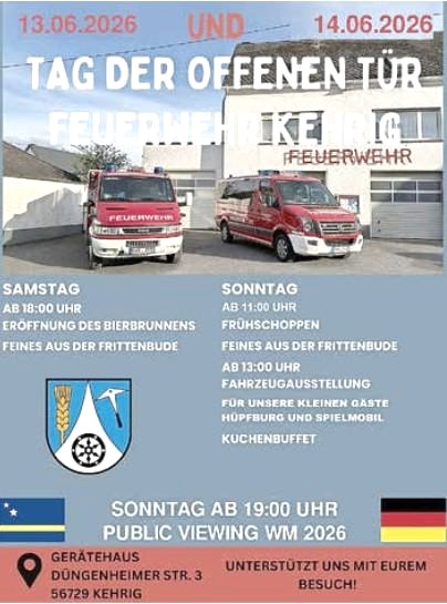 Tag der offenen Tür - FFW Kehrig, © FFW Kehrig Tag der offenen Tür - FFW Kehrig, © FFW Kehrig