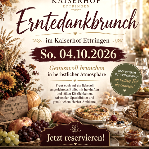 Oogstfeestbrunch Kaiserhof Ettringen, © Kaiserhof Oogstfeestbrunch Kaiserhof Ettringen, © Kaiserhof