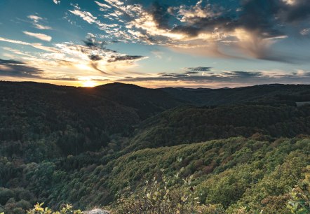 Sonnenuntergang am Nitzblick in Kirchwald, © Laura Rinneburger Sonnenuntergang am Nitzblick in Kirchwald
