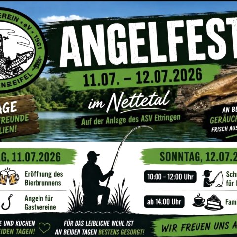 Plakat Angelfest, © ASV Ettringen/KI Plakat Angelfest, © ASV Ettringen/KI