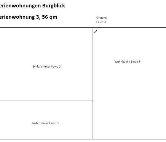 Grundriss Fewo 3, Haus Burgblick, Virneburg Grundriss Fewo 3, Haus Burgblick, Virneburg