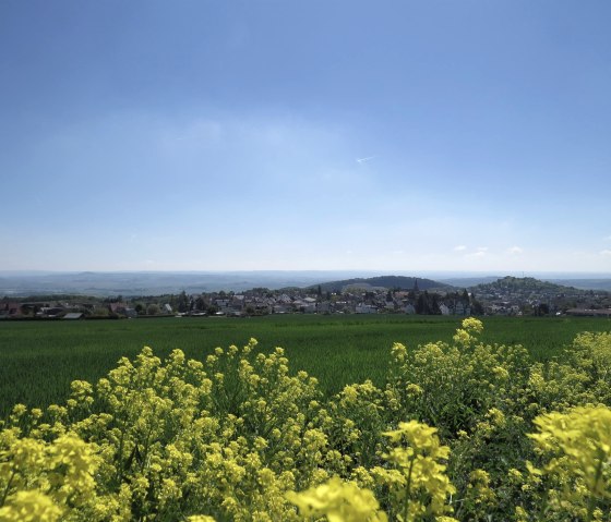 View of Ettringen from Hochsimmer, © Foto: Svenja Schule-Entrup, Quelle: Touristik-Büro Vordereifel View of Ettringen from Hochsimmer, © Foto: Svenja Schule-Entrup, Quelle: Touristik-Büro Vordereifel