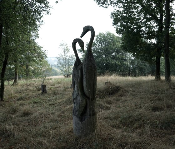 Skulptur im Landschaftspark Steinbüchel, © Foto: Laura Rinneburger, Quelle: Touristik-Büro Vordereifel