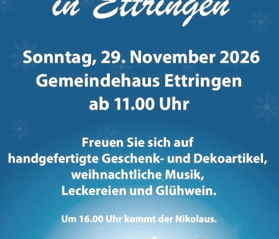 Weihnachtsmarkt in Ettringen, © Kultureller Förderkreis/Gemeinde Ettringen Weihnachtsmarkt in Ettringen, © Kultureller Förderkreis/Gemeinde Ettringen