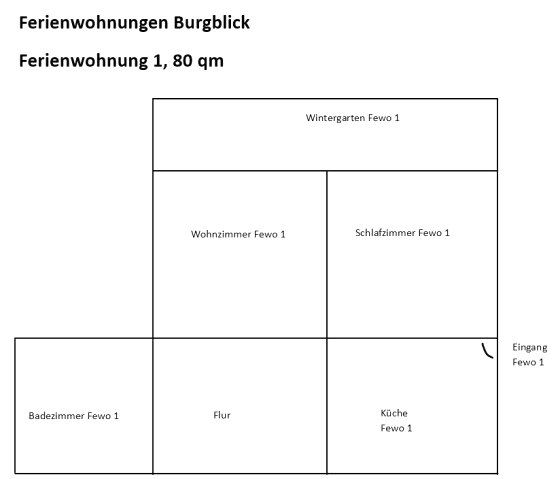 Grundriss Fewo 1, Haus Burgblick, Virneburg Grundriss Fewo 1, Haus Burgblick, Virneburg