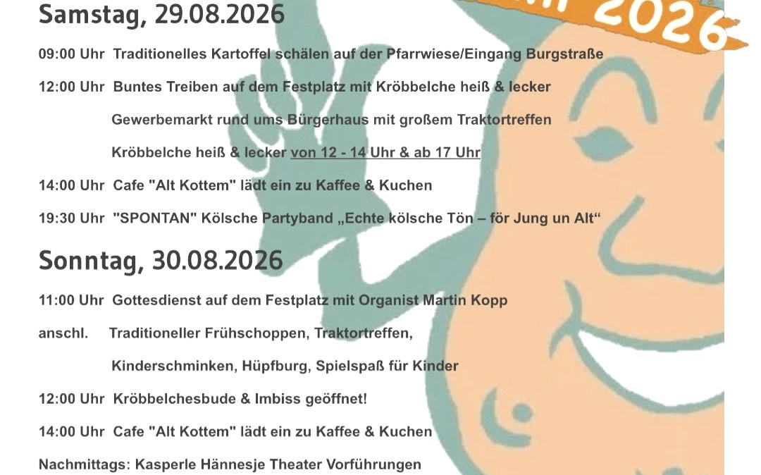 Kröbbelchesfest 2026, © Kröbbelchesfest GbR Kröbbelchesfest 2026, © Kröbbelchesfest GbR