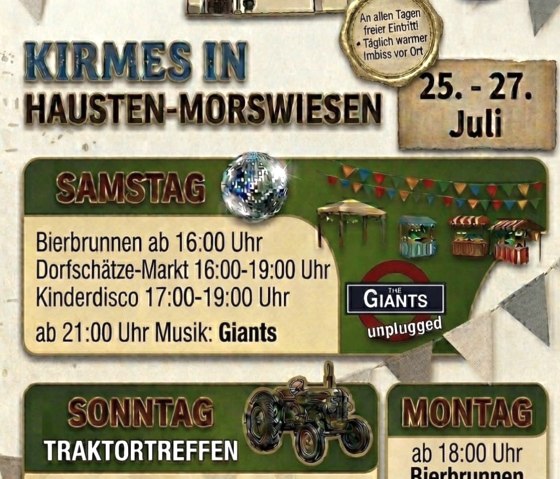 Kirmes in Hausten-Morswiesen, © OG Hausten-Morswiesen Kirmes in Hausten-Morswiesen, © OG Hausten-Morswiesen