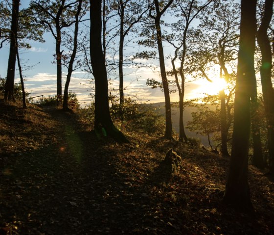 Naar de zonsondergang op de panoramische wandelroute, © Laura Rinneburger Naar de zonsondergang op de panoramische wandelroute, © Laura Rinneburger