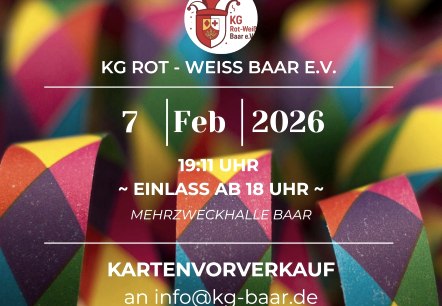 1. Kappensitzung in Baar, © KG Baar 1. Kappensitzung in Baar, © KG Baar