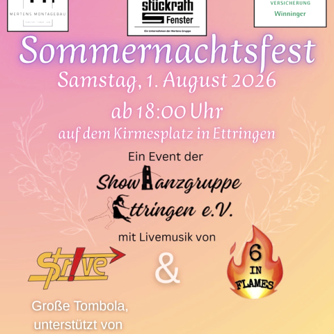 Sommernachtsfest in Ettringen, © Showtanzgruppe Ettringen e.V. Sommernachtsfest in Ettringen, © Showtanzgruppe Ettringen e.V.