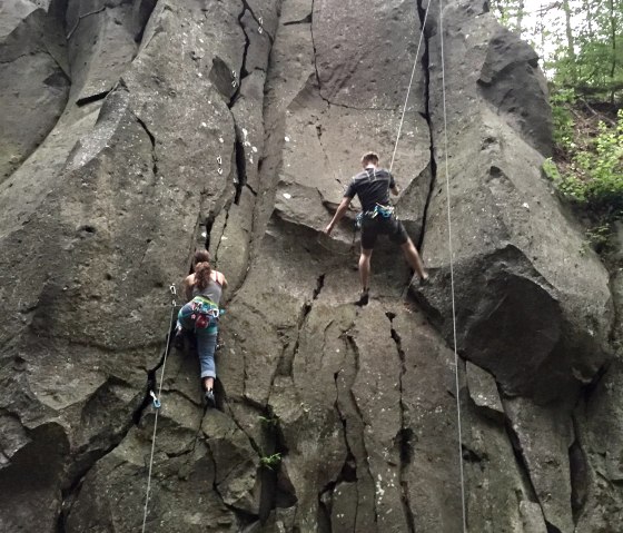 Kletterer im Vorstieg, &copy; Hendrik Kardinal