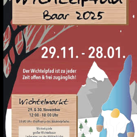 Plakat Wichtelpfad Baar, © Ortsgemeinde Baar