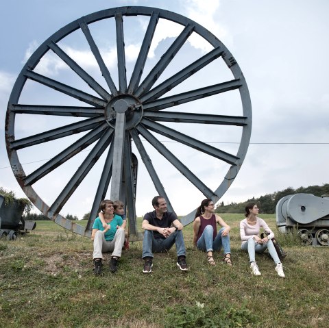 Das Grubenrad am Besucherbergwerk Grube Bendisberg, © Vulkanpark GmbH, Martin Christ