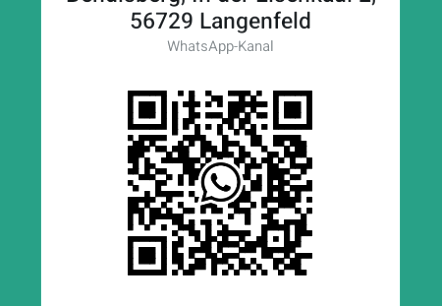 QR-Code WhatsApp-Kanal, &copy; Bergmannsh&uuml;tte