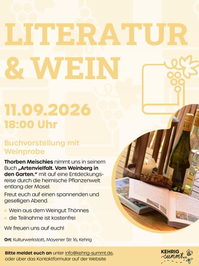An invitation to a puppet theater performance titled "Snail Alarm - What brings the snail around the corner?". The event takes place on September 27, 2025, at the cultural center in Kehrig.