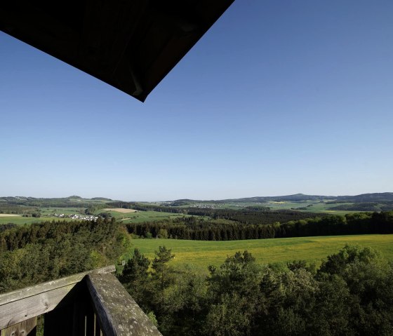 Ausblick vom Booser Eifelturm, © Foto: Laura Rinneburger, Quelle: Touristik-Büro Vordereifel
