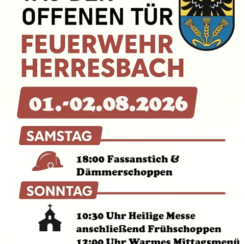 Affiche de la journ&eacute;e portes ouvertes des pompiers volontaires de Herresbach, &copy; FFW Herresbach