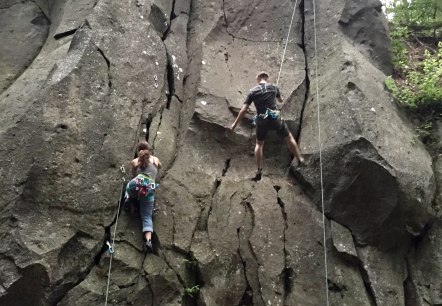 Kletterer im Vorstieg, &copy; Hendrik Kardinal