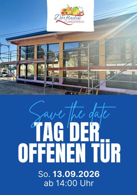 A new store is opening. The open house will take place on 13.09.2026.