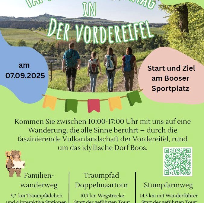 Plakat Familienwandertag, © VG Vordereifel