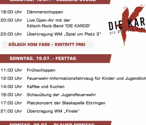 Plakat 100 Jahre FFW Ettringen, &copy; FFW Ettringen