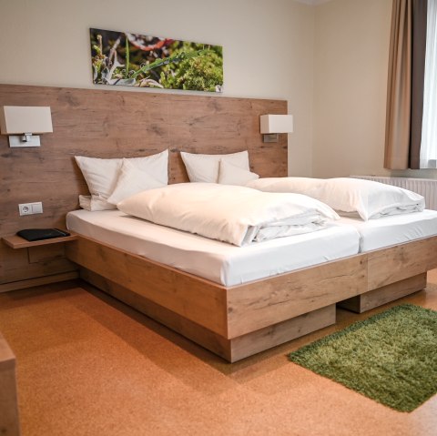 Beispielbild eines Schlafzimmers im Eifelhotel Fuchs
