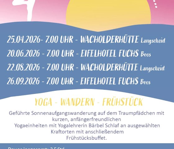 Yoga-wandeling 2025, &copy; Touristik-B&uuml;ro Vordereifel