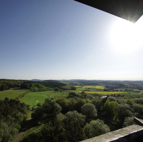 Ausblick vom Booser Eifelturm, © Foto: Laura Rinneburger, Quelle: Touristik-Büro Vordereifel