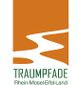 Logo der Traumpfade Rhein-Mosel-Eifel-Land mit stilisiertem Weg.