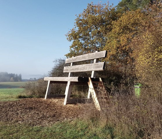 The dangling bench in fall, &copy; Foto: Svenja Schulze-Entrup, Quelle: Touristik-B&uuml;ro Vordereifel