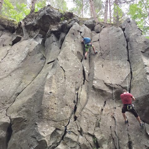 Kletterer im Vorstieg, &copy; Hendrik Kardinal