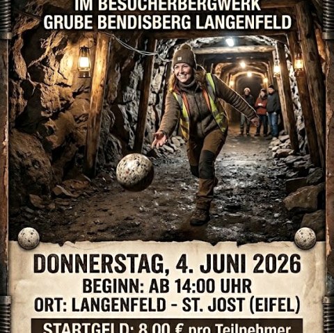 Plakat Bo&szlig;eln unter Tage, &copy; Bergmannsh&uuml;tte