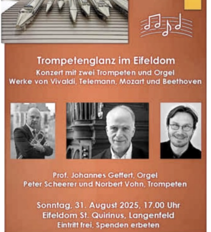 Plakat Konzert, © Touristik-Büro Vordereifel
