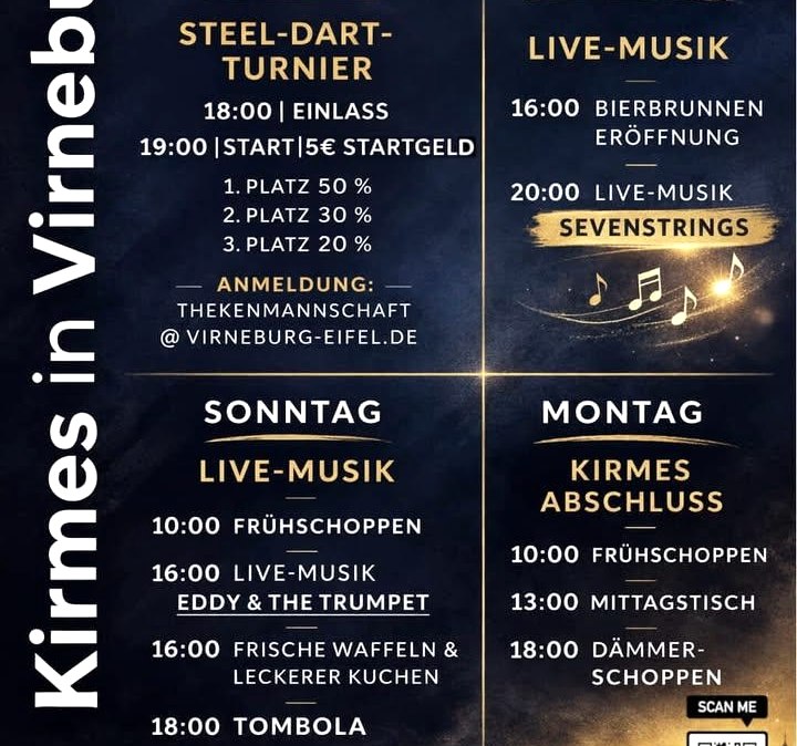 Plakat Kirmes, &copy; OG Virneburg