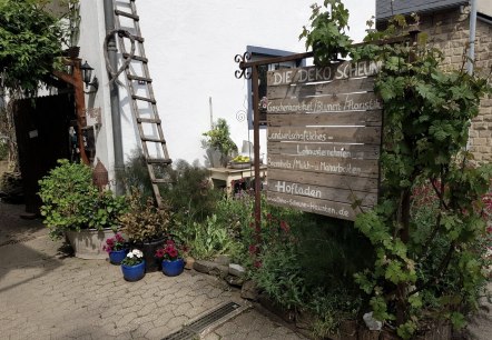 Blick in den Hof, &copy; Foto: Sommer/Meier, Quelle: Deko-Scheune Hausten