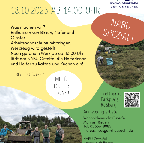Plakat Natur Schutz treffen, © Touristik-Büro Vordereifel