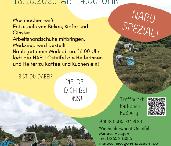 Plakat Natur Schutz treffen, © Touristik-Büro Vordereifel