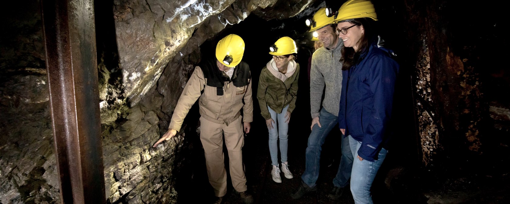 Im Besucherbergwerk Grube Bendisberg, © Vulkanpark GmbH, Martin Christ
