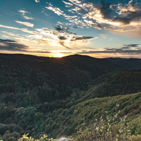 Sonnenuntergang am Nitzblick in Kirchwald