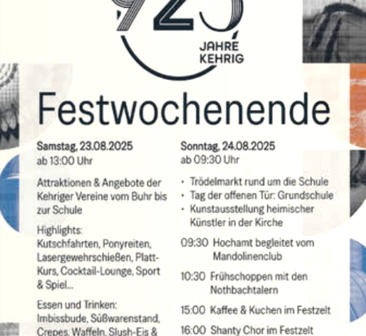 Festwochenende 925 Jahre Kehrig, © Kehrig
