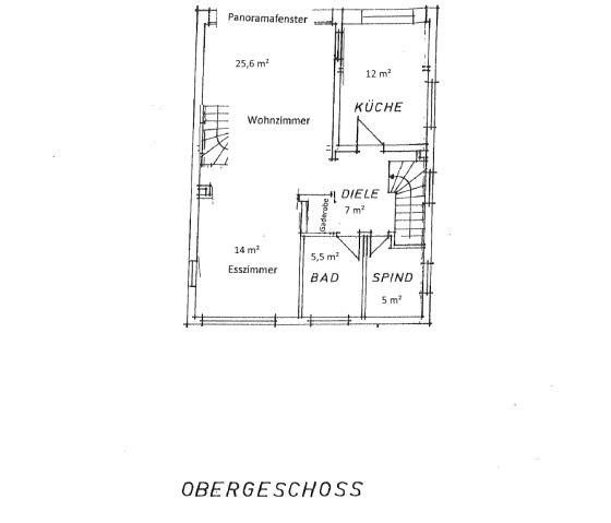 Plan de l'étage supérieur