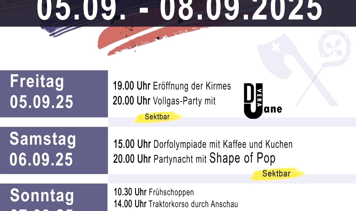Kirmes in Anschau, © Dorfgemeinschaft Anschau