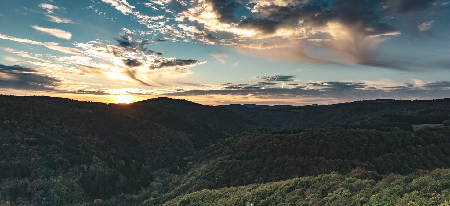 Sonnenuntergang am Nitzblick in Kirchwald