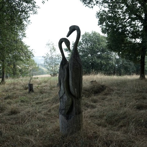 Skulptur im Landschaftspark Steinbüchel, © Foto: Laura Rinneburger, Quelle: Touristik-Büro Vordereifel